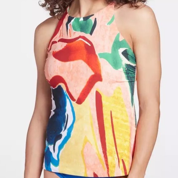 CALIA Women's High Neck Tankini Top-NWT - Picture 6 of 12